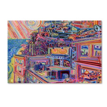 Trademark Fine Art Josh Byer 'The Beach Far Below' Canvas Art, 35x47 ALI5648-C3547GG